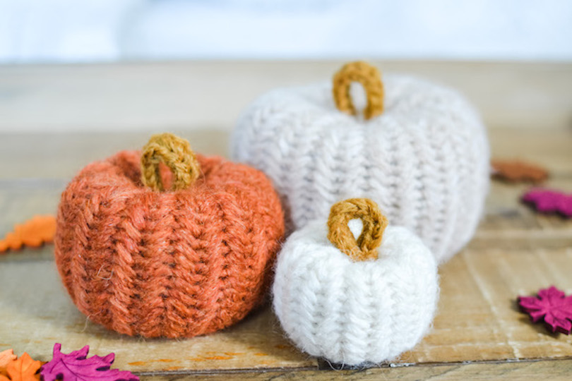 Herringbone Pumpkins crochet 