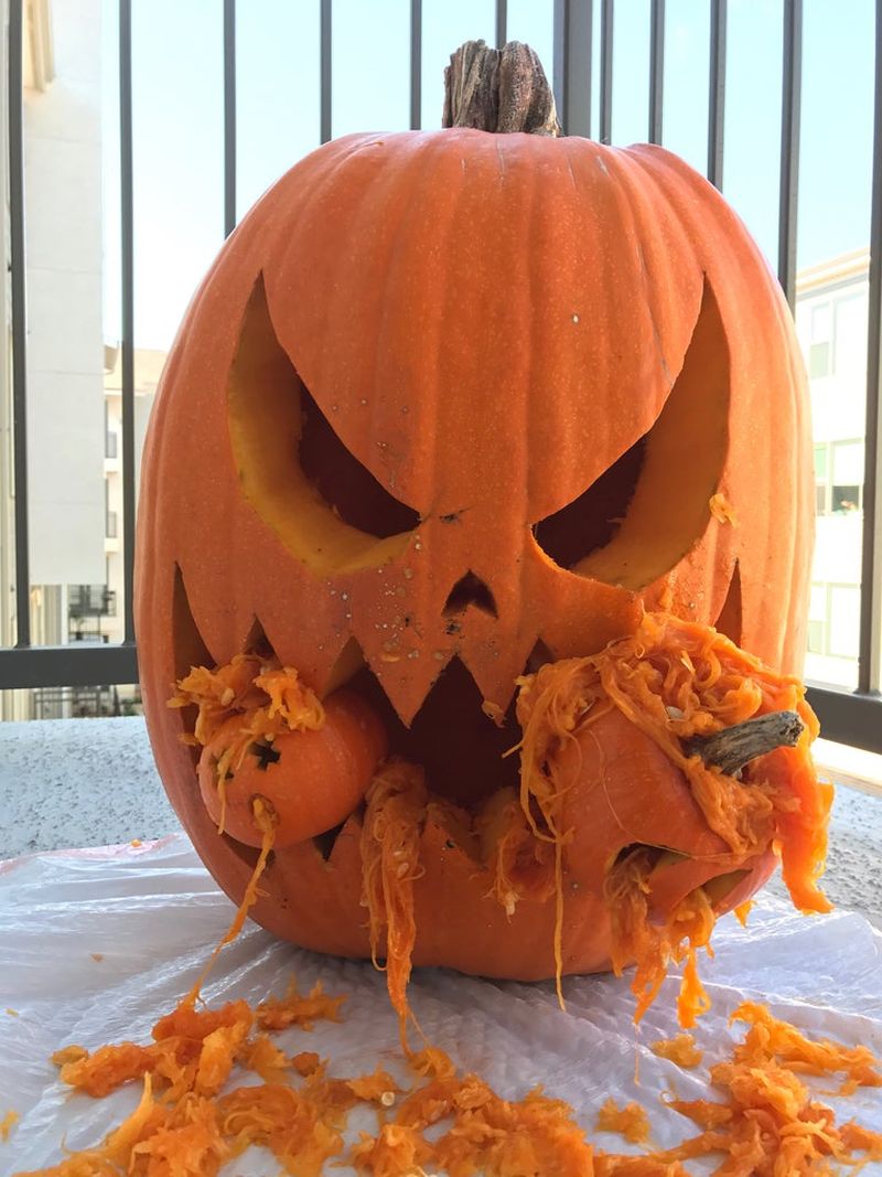 Carved Cannibal Pumpkin