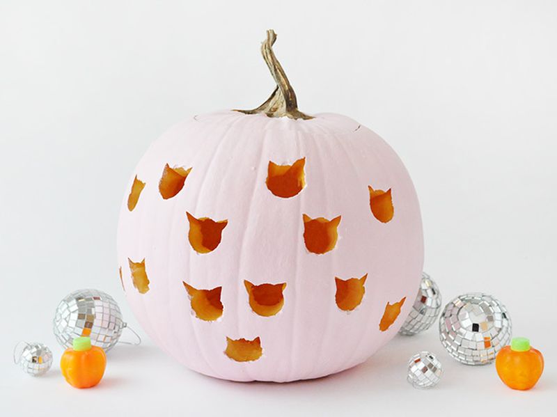 cat pumpkin carving halloween 