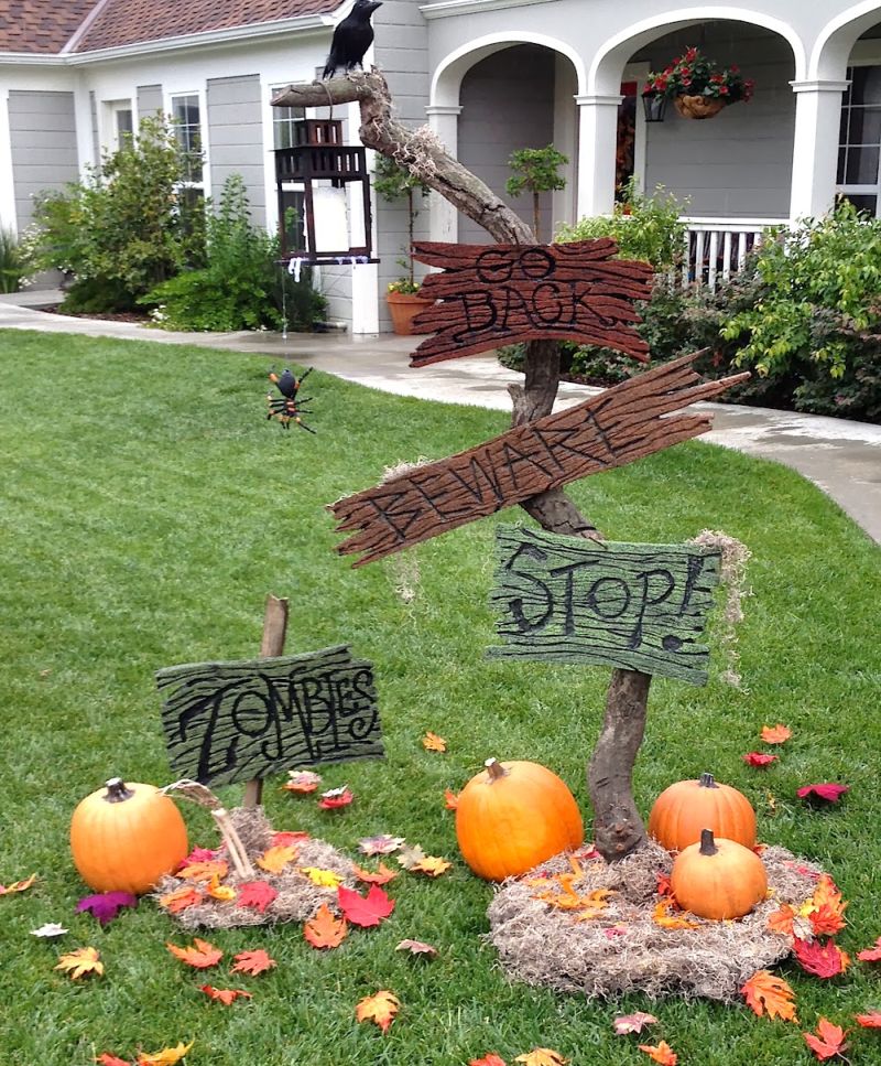 20+ DIY Outdoor Halloween Decorations You can Create at Home Easily