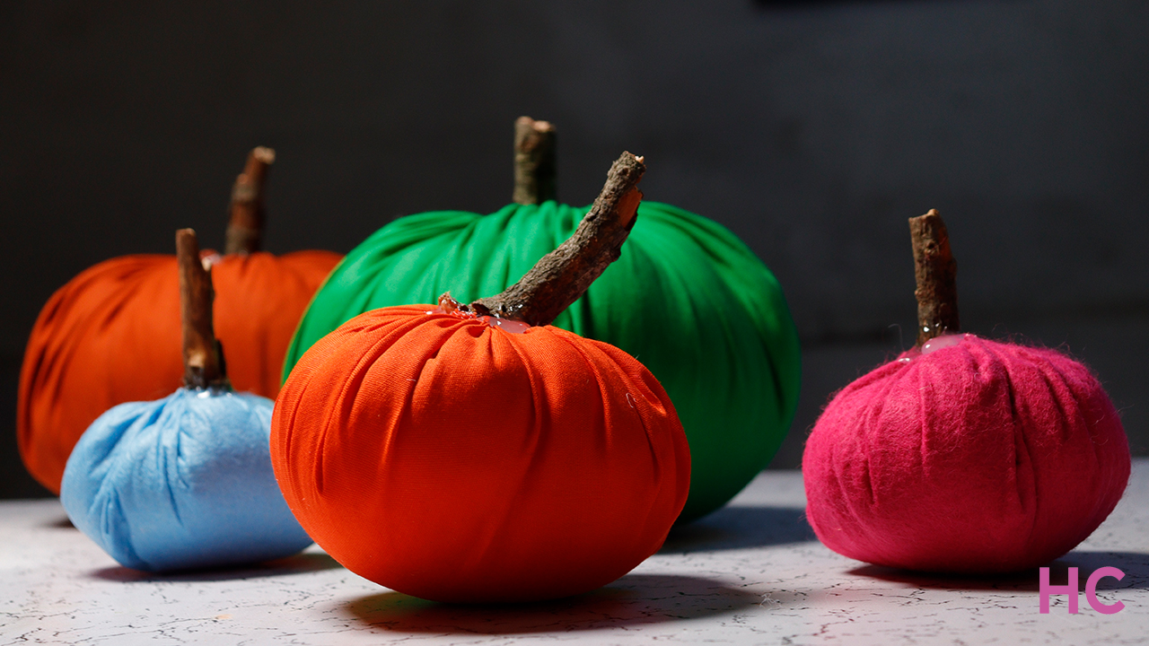 DIY Fabric Pumpkin halloween 