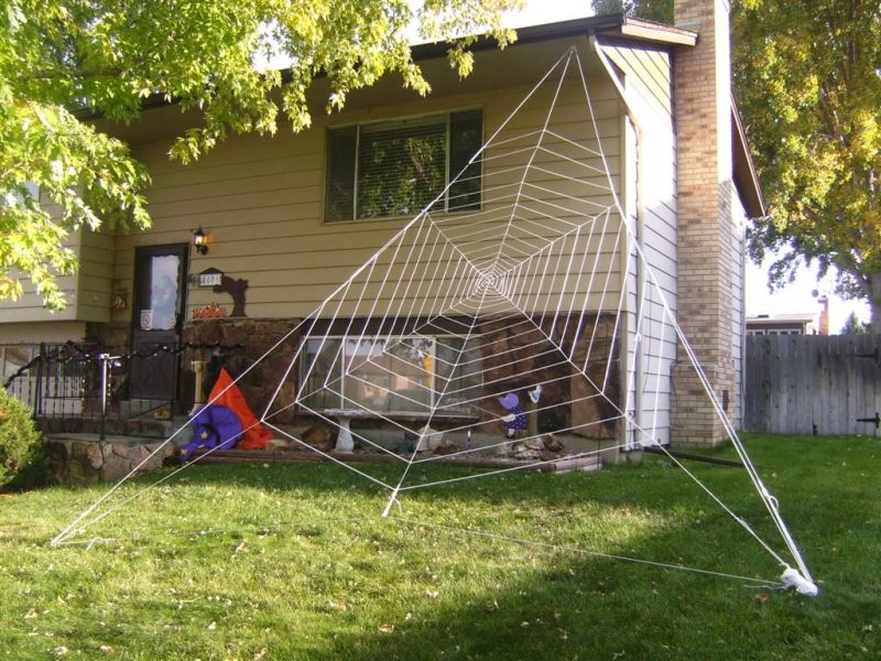 DIY Halloween Spider Web