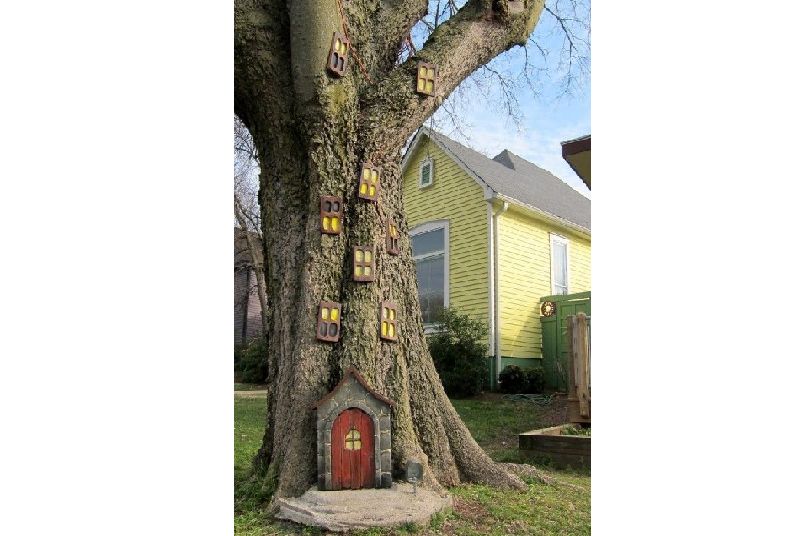 Creepy Elf Houses on a Tree