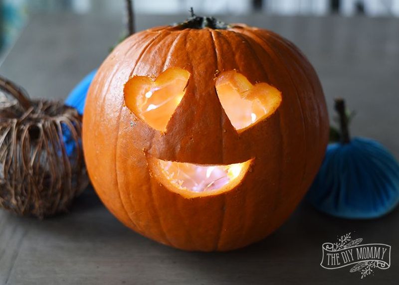 emoji carved pumpkin