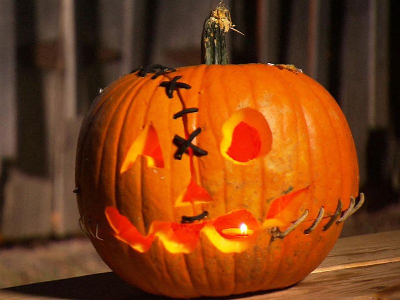 Frankenstein Jack O' Lantern pumpkin carving pattern halloween 