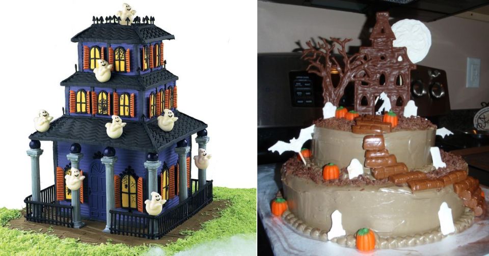 haunted house Halloween cake ideas