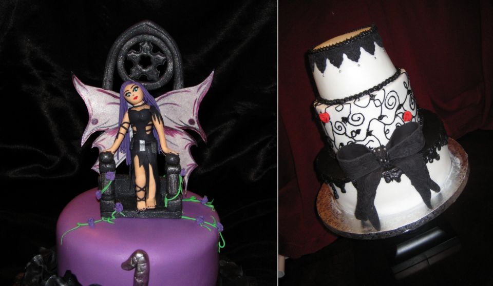 gothic Halloween cake decorating ideas