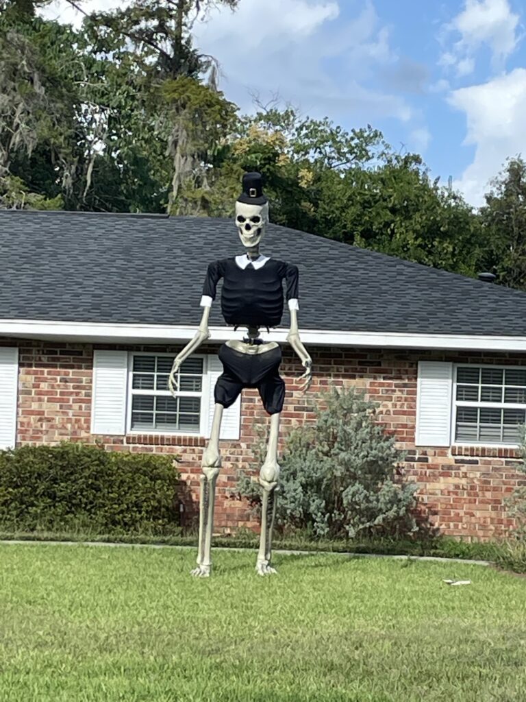 Halloween Skeleton Turned a Pilgrim