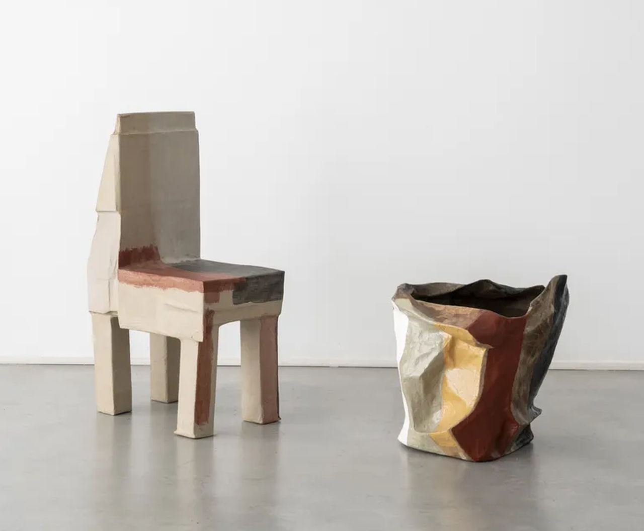 Max Lamb’s Cardboard Furniture Collection-plant based paints