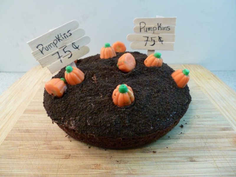 Pumpkin patch cake