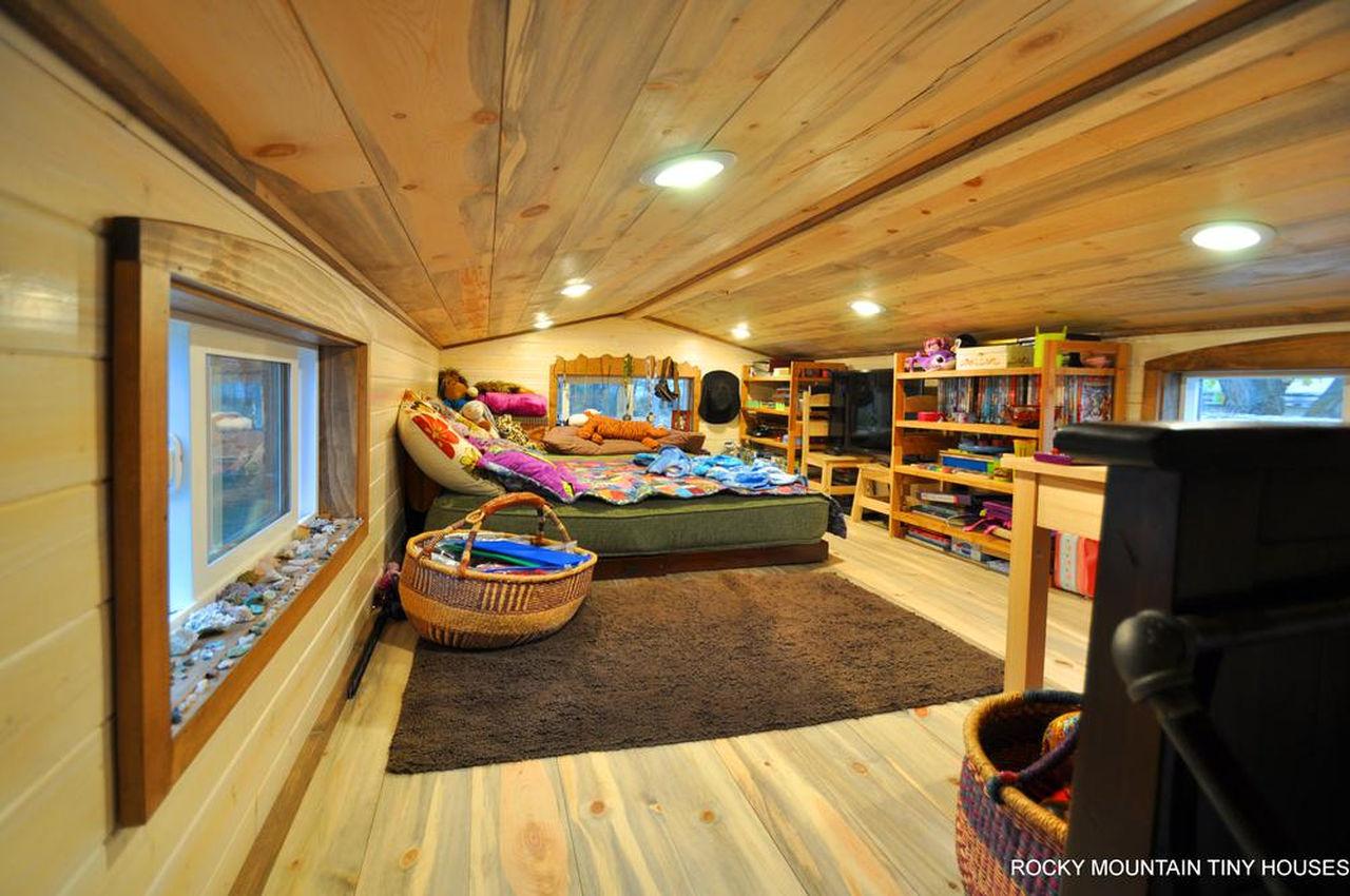 Red Mountain 34' Tiny House-playful loft for children