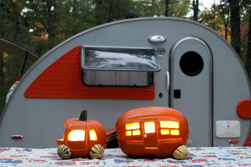 RV trailer pumpkin carving ideas unique