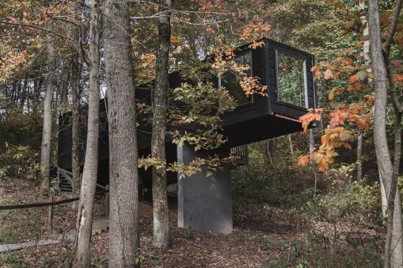 Shipping Container Treehouse Rental, Ohio airbnb rental_1