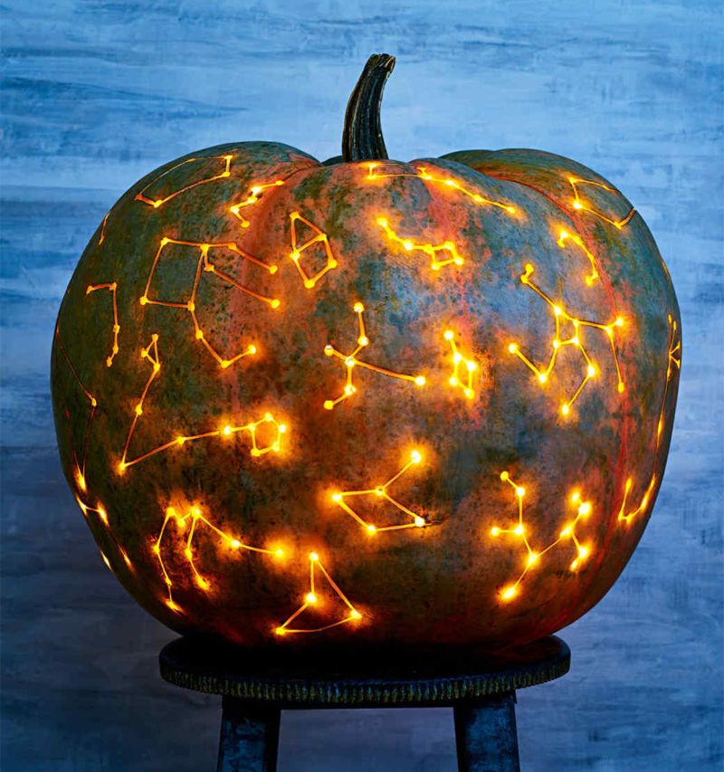 Starry Night Carved pumpkin
