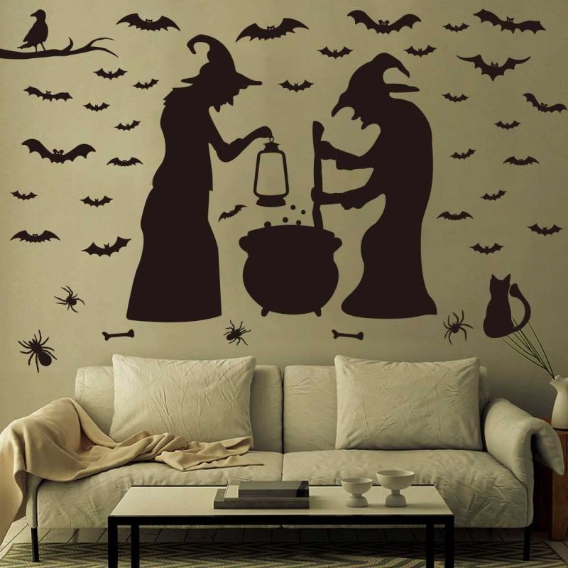 Witch wall decal 